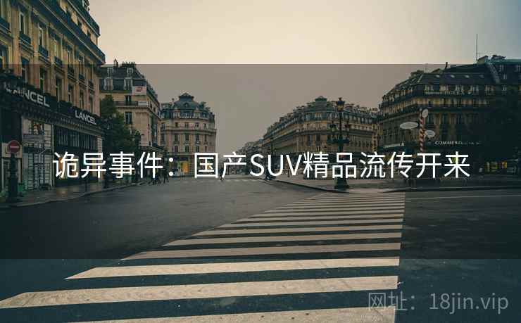 诡异事件:国产SUV精品流传开来 第2张 诡异事件:国产SUV精品流传开来 第2张